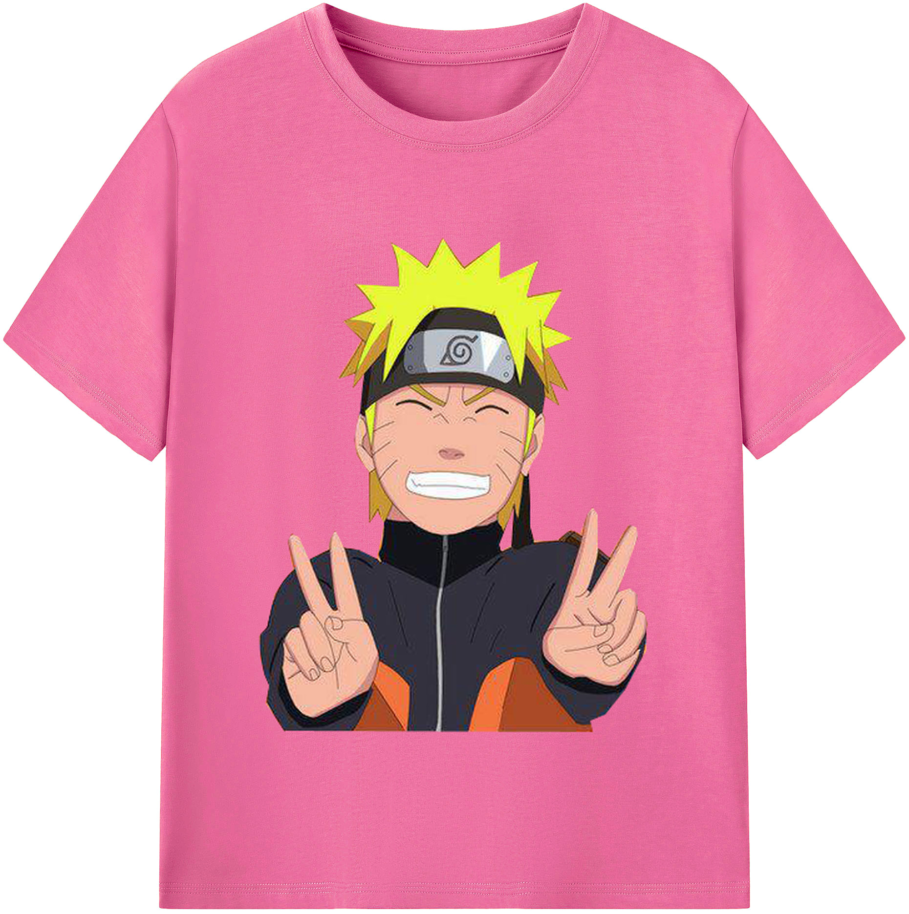 （画像用） NARUTO -ナルト- うずまき ナルト Uzumaki Naruto レディースカジュアルプリントTシャツ（綿100％）
